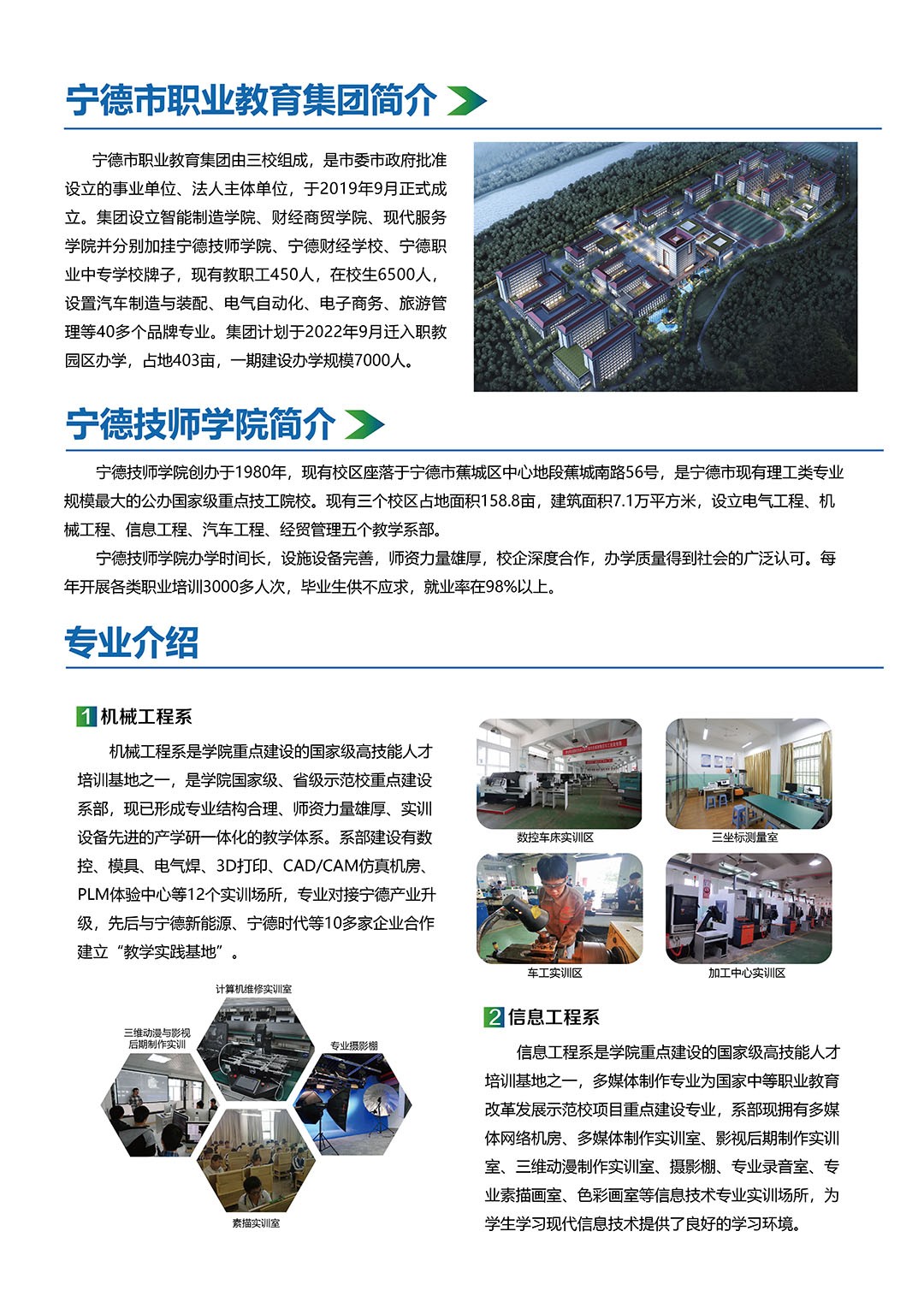 寧德技師學院專業介紹