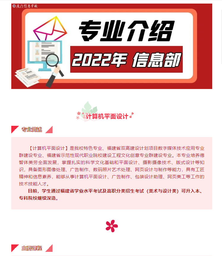2022年專業介紹 / 計算機平面設計