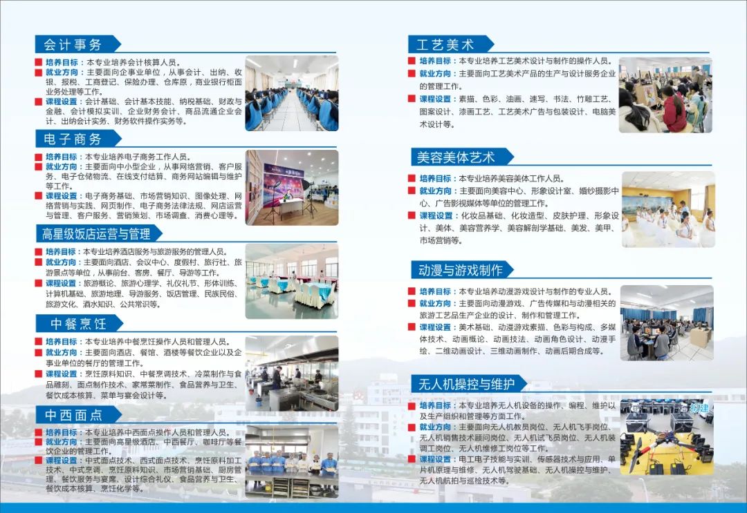 2023莆田科技職業學校專業介紹