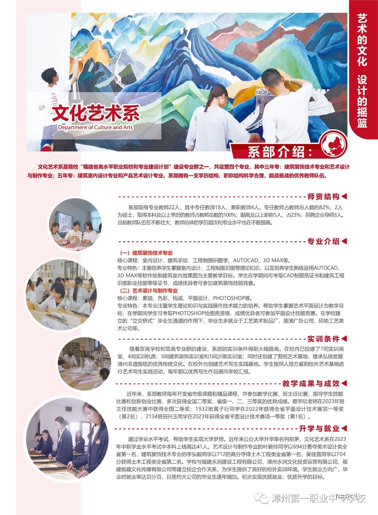 2023年漳州第一職業中專學校專業介紹