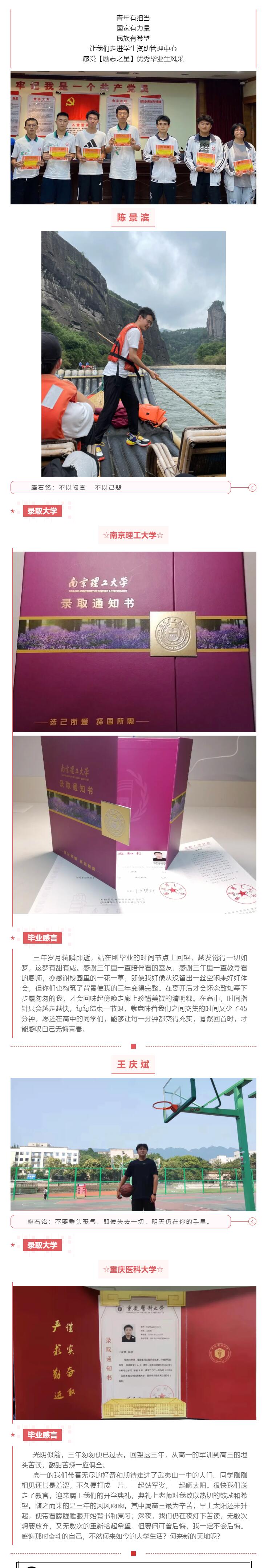 強國有我,奮斗青春|學生資助管理中心“勵志之星”畢業生風采
